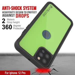 iPhone 12 Pro Waterproof IP68 Case, Punkcase [Light green] [StudStar Series] [Slim Fit] [Dirtproof]