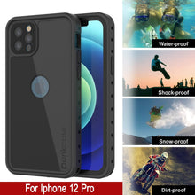 Load image into Gallery viewer, iPhone 12 Pro Waterproof IP68 Case, Punkcase [Black] [StudStar Series] [Slim Fit]
