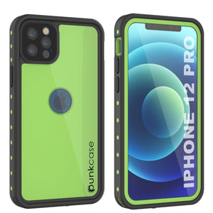 iPhone 12 Pro Waterproof IP68 Case, Punkcase [Light green] [StudStar Series] [Slim Fit] [Dirtproof]