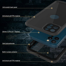 Load image into Gallery viewer, iPhone 12 Pro Waterproof IP68 Case, Punkcase [Black] [StudStar Series] [Slim Fit]
