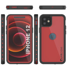 Load image into Gallery viewer, iPhone 12 Waterproof IP68 Case, Punkcase [Red] [StudStar Series] [Slim Fit]
