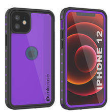 Load image into Gallery viewer, iPhone 12 Waterproof IP68 Case, Punkcase [Purple] [StudStar Series] [Slim Fit] [Dirtproof]
