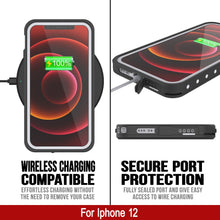 Load image into Gallery viewer, iPhone 12 Waterproof IP68 Case, Punkcase [White] [StudStar Series] [Slim Fit] [Dirtproof]
