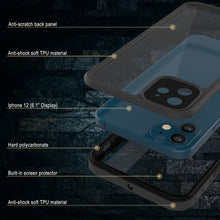 Load image into Gallery viewer, iPhone 12 Waterproof IP68 Case, Punkcase [Clear] [StudStar Series] [Slim Fit] [Dirtproof]
