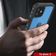 Load image into Gallery viewer, iPhone 12 Waterproof IP68 Case, Punkcase [Light blue] [StudStar Series] [Slim Fit] [Dirtproof]
