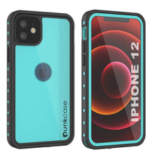 Load image into Gallery viewer, iPhone 12 Waterproof IP68 Case, Punkcase [Teal] [StudStar Series] [Slim Fit]
