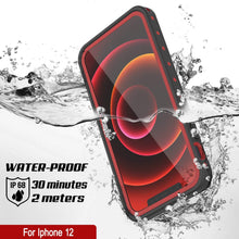 Load image into Gallery viewer, iPhone 12 Waterproof IP68 Case, Punkcase [Red] [StudStar Series] [Slim Fit]
