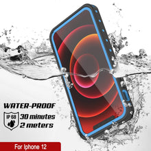 Load image into Gallery viewer, iPhone 12 Waterproof IP68 Case, Punkcase [Light blue] [StudStar Series] [Slim Fit] [Dirtproof]
