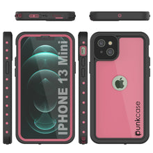 Load image into Gallery viewer, iPhone 13 Mini Waterproof IP68 Case, Punkcase [Pink] [StudStar Series] [Slim Fit] [Dirtproof]
