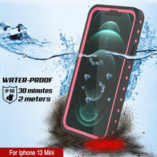 Load image into Gallery viewer, iPhone 13 Mini Waterproof IP68 Case, Punkcase [Pink] [StudStar Series] [Slim Fit] [Dirtproof]
