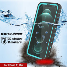 Load image into Gallery viewer, iPhone 13 Mini Waterproof IP68 Case, Punkcase [Teal] [StudStar Series] [Slim Fit]
