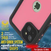 Load image into Gallery viewer, iPhone 13 Mini Waterproof IP68 Case, Punkcase [Pink] [StudStar Series] [Slim Fit] [Dirtproof]
