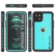 Load image into Gallery viewer, iPhone 13 Mini Waterproof IP68 Case, Punkcase [Teal] [StudStar Series] [Slim Fit]
