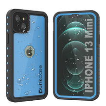 Load image into Gallery viewer, iPhone 13 Mini Waterproof IP68 Case, Punkcase [Light blue] [StudStar Series] [Slim Fit] [Dirtproof]
