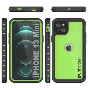 iPhone 13 Mini Waterproof IP68 Case, Punkcase [Light green] [StudStar Series] [Slim Fit] [Dirtproof]