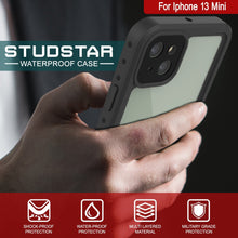 Load image into Gallery viewer, iPhone 13 Mini Waterproof IP68 Case, Punkcase [Clear] [StudStar Series] [Slim Fit] [Dirtproof]
