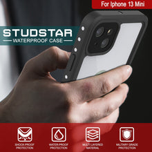 Load image into Gallery viewer, iPhone 13 Mini Waterproof IP68 Case, Punkcase [White] [StudStar Series] [Slim Fit] [Dirtproof]
