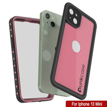 Load image into Gallery viewer, iPhone 13 Mini Waterproof IP68 Case, Punkcase [Pink] [StudStar Series] [Slim Fit] [Dirtproof]
