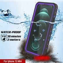 Load image into Gallery viewer, iPhone 13 Mini Waterproof IP68 Case, Punkcase [Purple] [StudStar Series] [Slim Fit] [Dirtproof]
