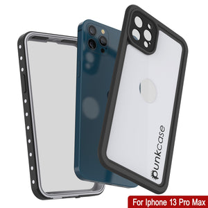 iPhone 13 Pro Max Waterproof IP68 Case, Punkcase [White] [StudStar Series] [Slim Fit] [Dirtproof]