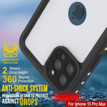 Load image into Gallery viewer, iPhone 13 Pro Max Waterproof IP68 Case, Punkcase [White] [StudStar Series] [Slim Fit] [Dirtproof]
