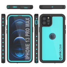 Load image into Gallery viewer, iPhone 13 Pro Max Waterproof IP68 Case, Punkcase [Teal] [StudStar Series] [Slim Fit]
