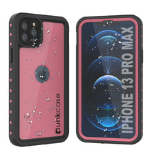 Load image into Gallery viewer, iPhone 13 Pro Max Waterproof IP68 Case, Punkcase [Pink] [StudStar Series] [Slim Fit] [Dirtproof]
