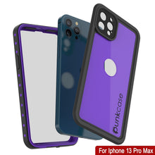 Load image into Gallery viewer, iPhone 13 Pro Max Waterproof IP68 Case, Punkcase [Purple] [StudStar Series] [Slim Fit] [Dirtproof]
