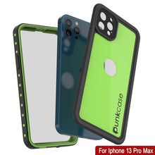 Load image into Gallery viewer, iPhone 13 Pro Max Waterproof IP68 Case, Punkcase [Light green] [StudStar Series] [Slim Fit] [Dirtproof]
