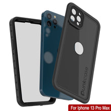 Load image into Gallery viewer, iPhone 13 Pro Max Waterproof IP68 Case, Punkcase [Black] [StudStar Series] [Slim Fit]
