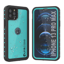 Load image into Gallery viewer, iPhone 13 Pro Max Waterproof IP68 Case, Punkcase [Teal] [StudStar Series] [Slim Fit]
