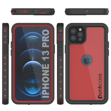 Load image into Gallery viewer, iPhone 13 Pro Waterproof IP68 Case, Punkcase [Red] [StudStar Series] [Slim Fit]
