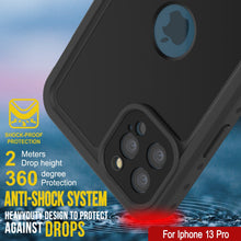 Load image into Gallery viewer, iPhone 13 Pro Waterproof IP68 Case, Punkcase [Black] [StudStar Series] [Slim Fit]
