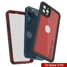 Load image into Gallery viewer, iPhone 13 Pro Waterproof IP68 Case, Punkcase [Red] [StudStar Series] [Slim Fit]
