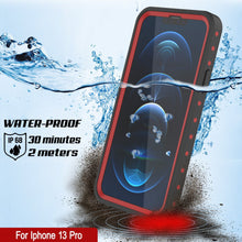 Load image into Gallery viewer, iPhone 13 Pro Waterproof IP68 Case, Punkcase [Red] [StudStar Series] [Slim Fit]
