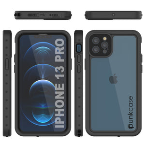 iPhone 13 Pro Waterproof IP68 Case, Punkcase [Clear] [StudStar Series] [Slim Fit] [Dirtproof]