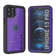Load image into Gallery viewer, iPhone 13 Pro Waterproof IP68 Case, Punkcase [Purple] [StudStar Series] [Slim Fit] [Dirtproof]
