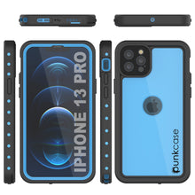 Load image into Gallery viewer, iPhone 13 Pro Waterproof IP68 Case, Punkcase [Light blue] [StudStar Series] [Slim Fit] [Dirtproof]
