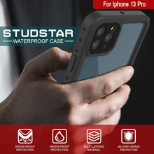 Load image into Gallery viewer, iPhone 13 Pro Waterproof IP68 Case, Punkcase [Clear] [StudStar Series] [Slim Fit] [Dirtproof]
