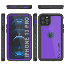 Load image into Gallery viewer, iPhone 13 Pro Waterproof IP68 Case, Punkcase [Purple] [StudStar Series] [Slim Fit] [Dirtproof]
