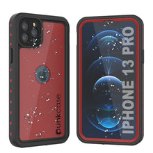 Load image into Gallery viewer, iPhone 13 Pro Waterproof IP68 Case, Punkcase [Red] [StudStar Series] [Slim Fit]
