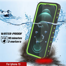 Load image into Gallery viewer, iPhone 13 Waterproof IP68 Case, Punkcase [Light green] [StudStar Series] [Slim Fit] [Dirtproof]
