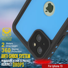 Load image into Gallery viewer, iPhone 13 Waterproof IP68 Case, Punkcase [Light blue] [StudStar Series] [Slim Fit] [Dirtproof]

