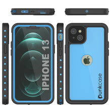 Load image into Gallery viewer, iPhone 13 Waterproof IP68 Case, Punkcase [Light blue] [StudStar Series] [Slim Fit] [Dirtproof]
