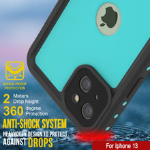 Load image into Gallery viewer, iPhone 13 Waterproof IP68 Case, Punkcase [Teal] [StudStar Series] [Slim Fit]
