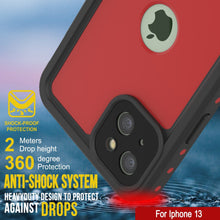 Load image into Gallery viewer, iPhone 13 Waterproof IP68 Case, Punkcase [Red] [StudStar Series] [Slim Fit]
