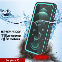 Load image into Gallery viewer, iPhone 13 Waterproof IP68 Case, Punkcase [Teal] [StudStar Series] [Slim Fit]
