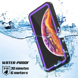 iPhone XR Waterproof Case, Punkcase [Extreme Series] Armor Cover W/ Built In Screen Protector [Purple]