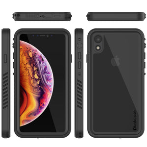 iPhone XR Waterproof Case, Punkcase [Extreme Series] Armor Cover W/ Built In Screen Protector [Black]