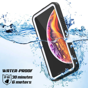 iPhone XR Waterproof Case, Punkcase [Extreme Series] Armor Cover W/ Built In Screen Protector [White]